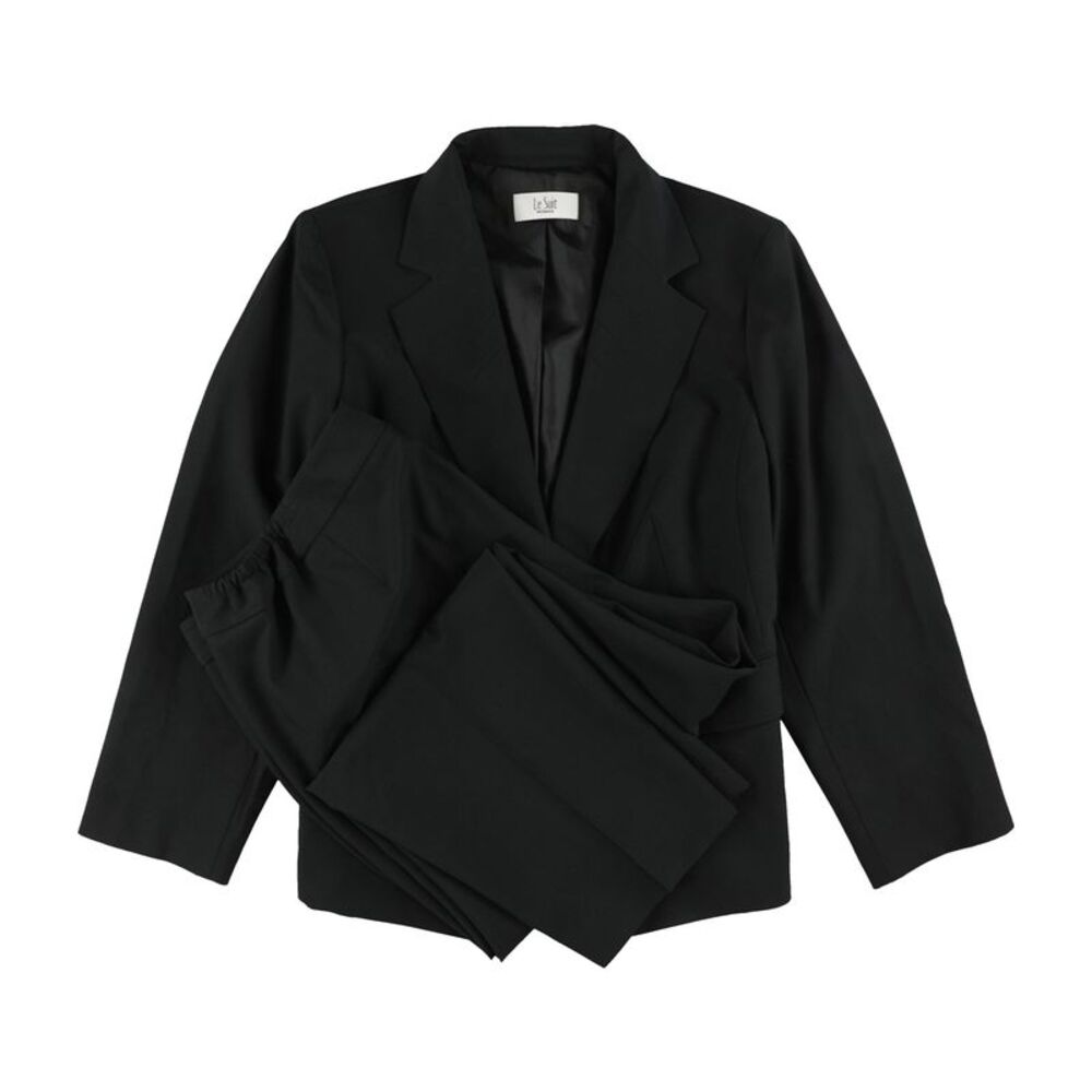 Le Suit Womens Plus Size 2 Piece Solid Pant Suit, NWT